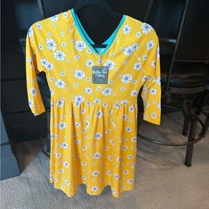 Matilda Jane Yellow Dress with Floral Design